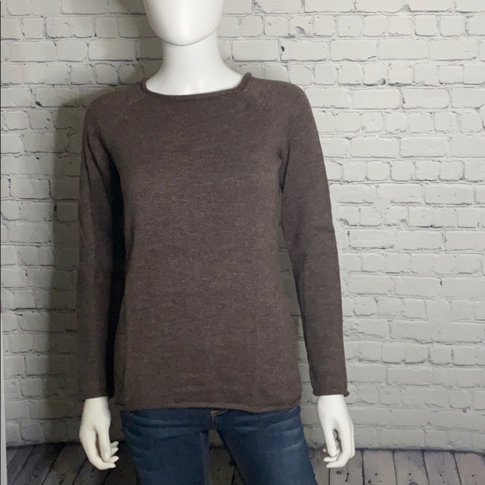 Eddie Bauer Brown Long Sleeve Sweater XS